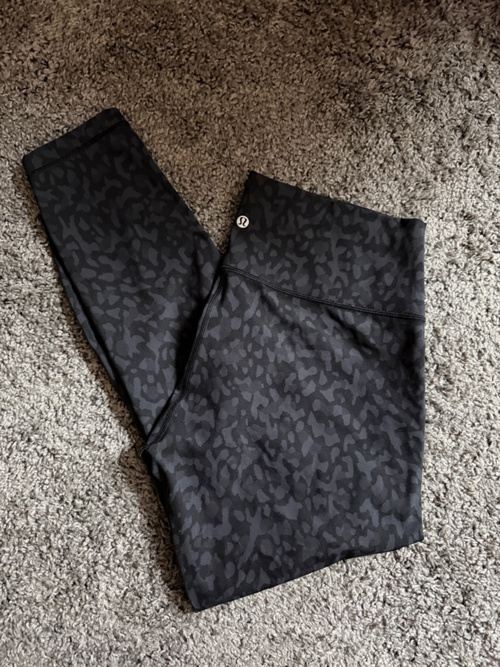 Lululemon Black Coal High-Rise Leggings 25”